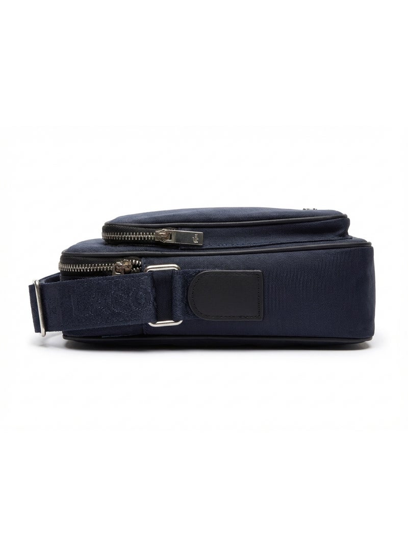 Lacoste Men's Classic Petit Piqué Vertical Zip Crossbody Bag - Image 3